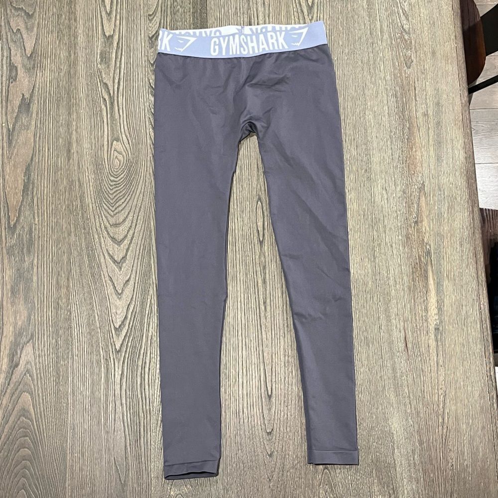 Gymshark Leggings Mid Rise Pull-On Elastic Waist Workout Gym Pants Purple Small
